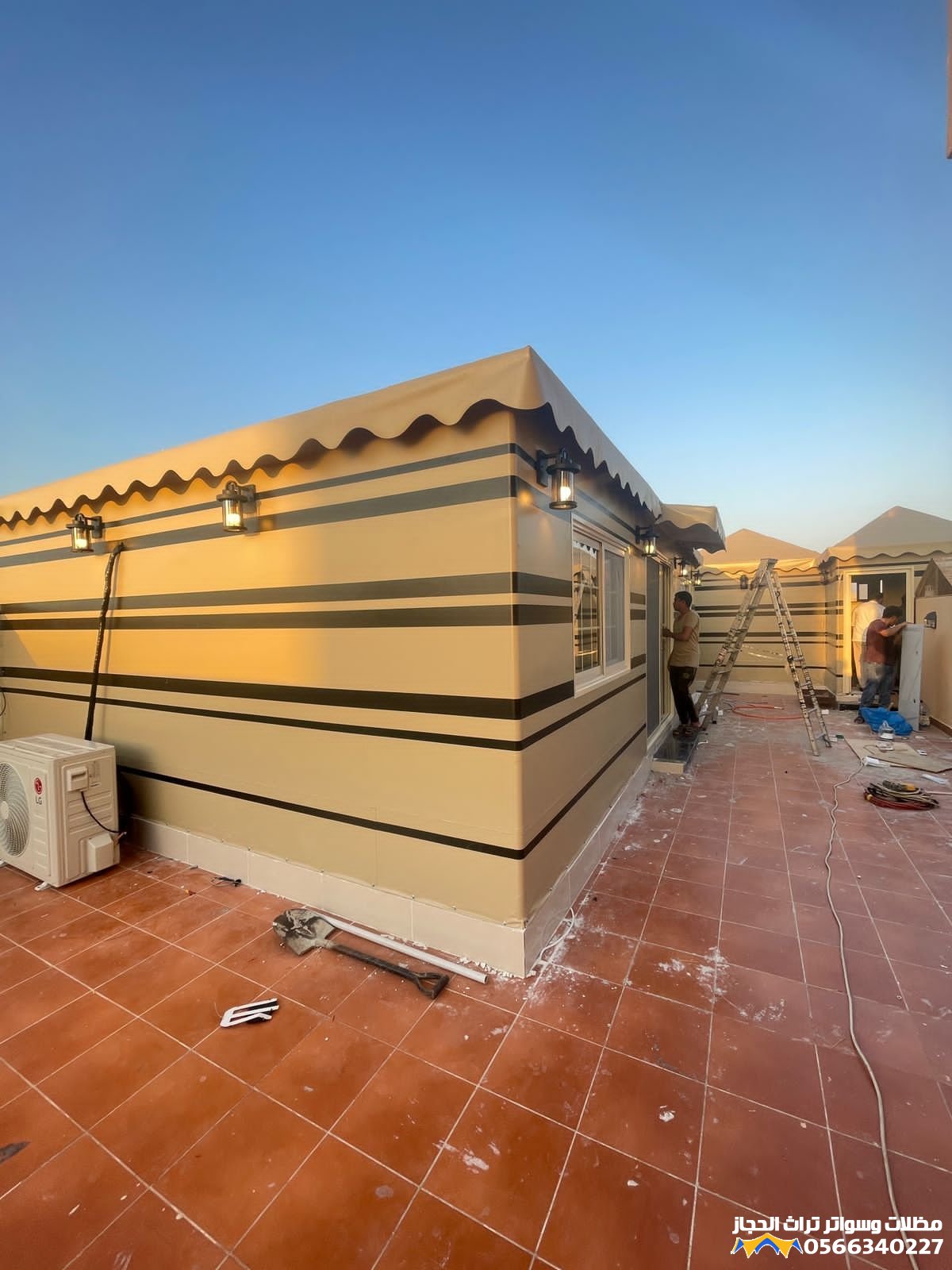 تصميم بيوت شعر بأشكال جديدة في جدة